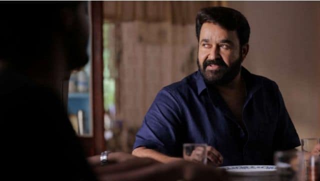 Mohanlal in a still from Drishyam 2. Image from Twitter