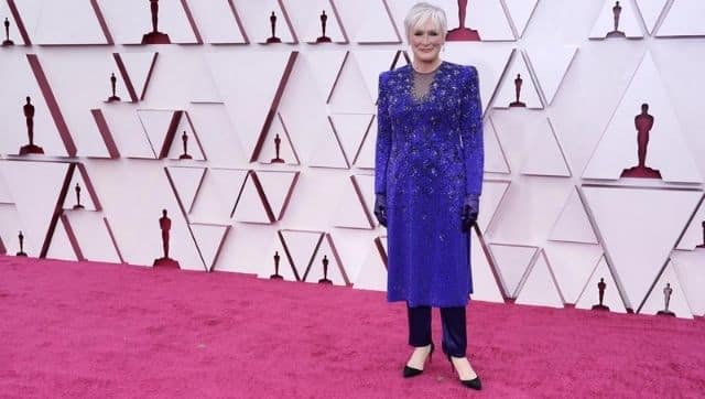 Glenn Close at the Oscars 2021. (AP Photo/Chris Pizzello, Pool)