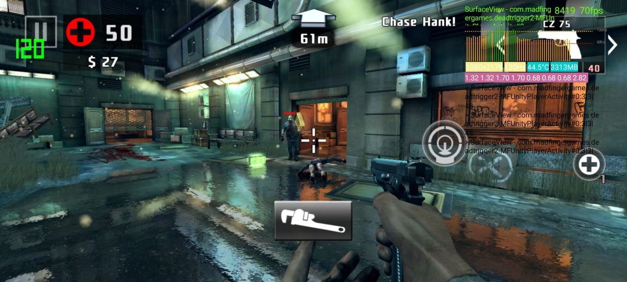 A gameplay screenshot from Dead Trigger 2