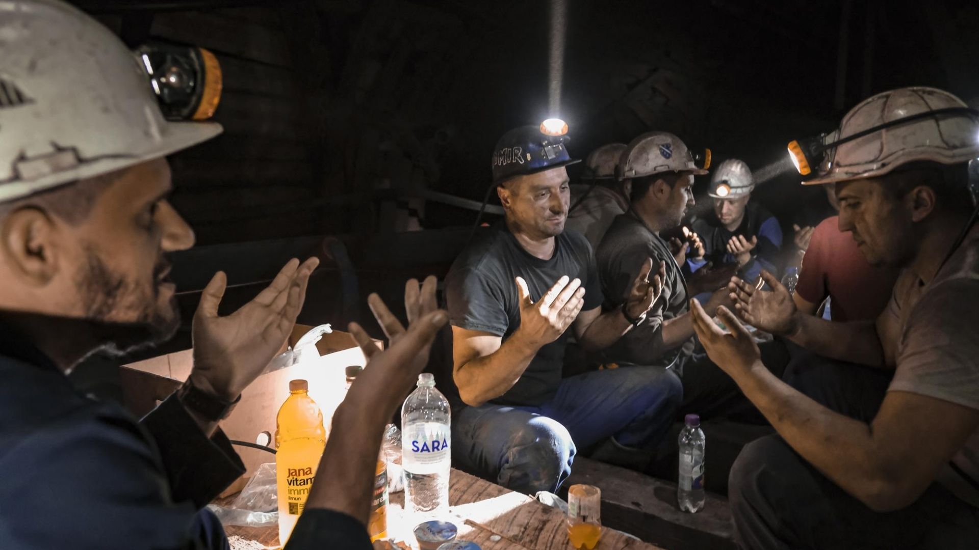 In Bosnia, Muslim miners mark Ramadan underground; pray and break fast underground In Bosnia, Muslim miners mark Ramadan underground; pray and break fast underground