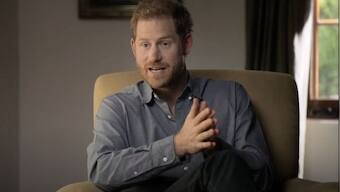 Prince Harry discusses Prince Philip's funeral, resorting to therapy and the 'responsibility' to share his story