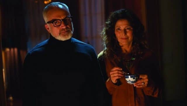 Catherine Keener (R) with Bradley Whitford in a still from Get Out