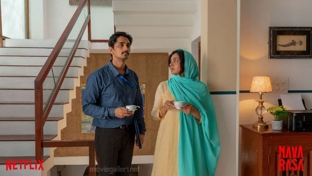 Parvathy and Siddharth in a still from Navarasa
