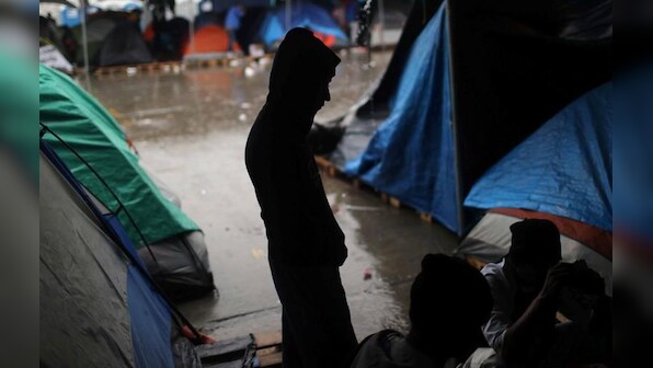 Central American migrants protest closure of Tijuana shelter
