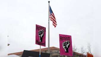 Women march in hundreds of U.S. cities for third straight year