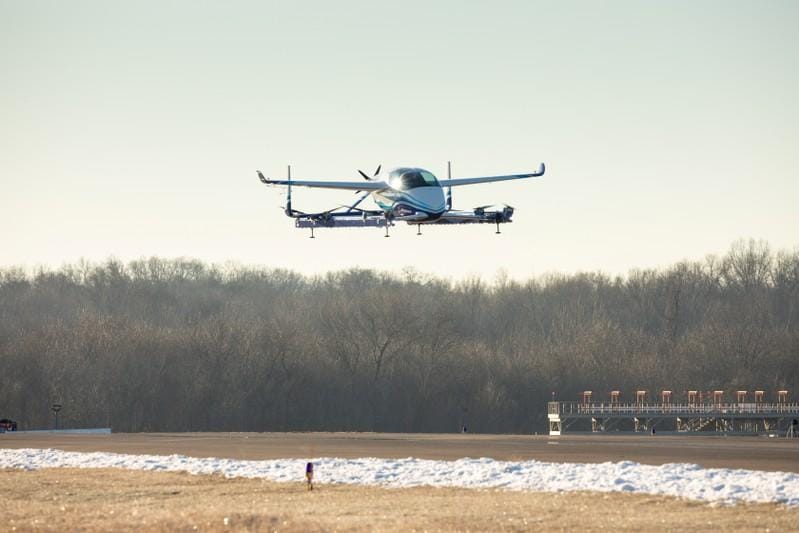 Correction Boeings flying car lifts off in race to revolutionize urban travel