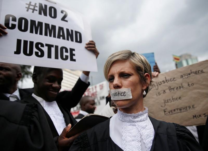 Zimbabwes lawyers march to demand justice for jailed protesters