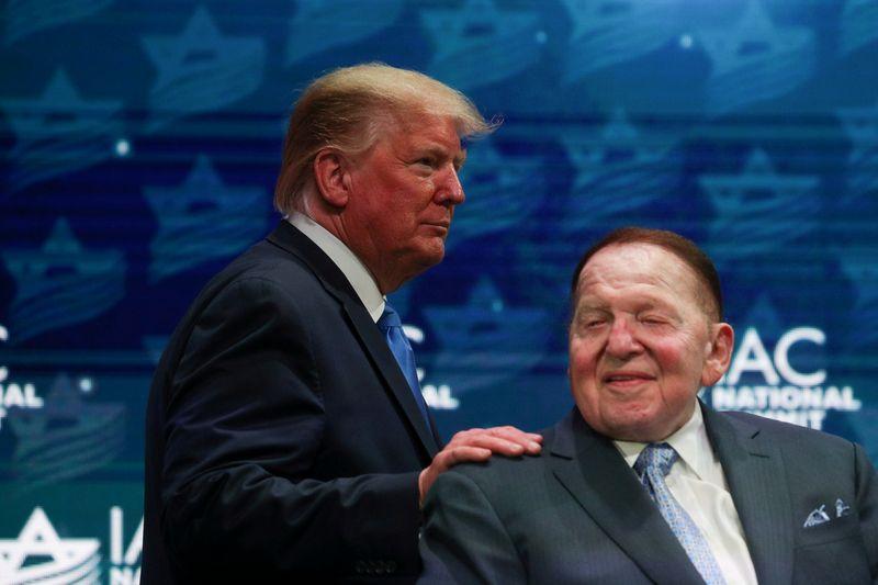 Sheldon Adelson casino mogul who made big bets on Trump and Netanyahu dies at 87