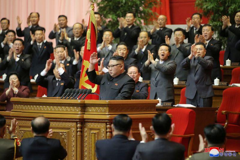 North Koreas Kim urges stronger military capabilities as party congress ends