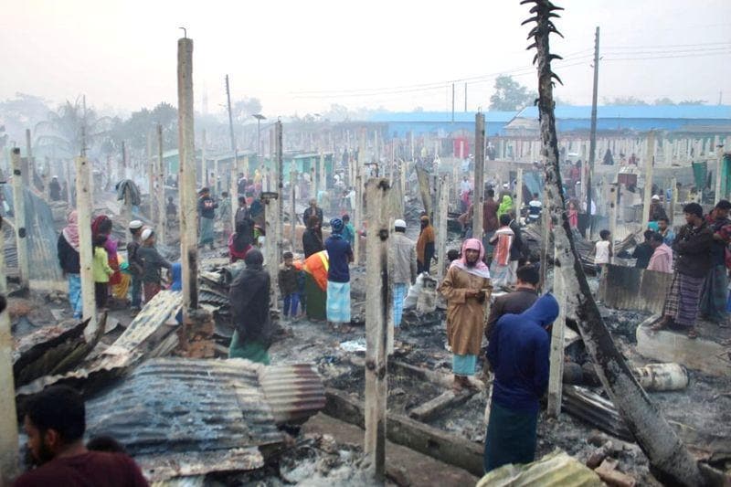 Fire destroys homes of thousands in Rohingya refugee camps  UNHCR