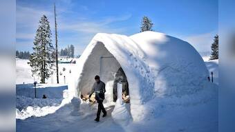 Kashmir hotel lures tourists with igloo cafe