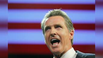 California Governor Newsom swipes at Trump, cuts water, rail projects