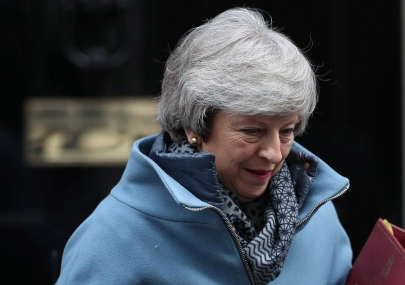 May in Brussels again seeking Brexit movement