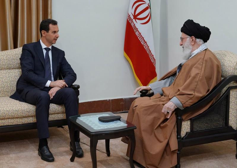 Assad meets Khamenei in first Iran visit since Syrian war began