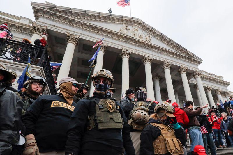 Five charged with Proud Boys conspiracy in deadly US Capitol attack