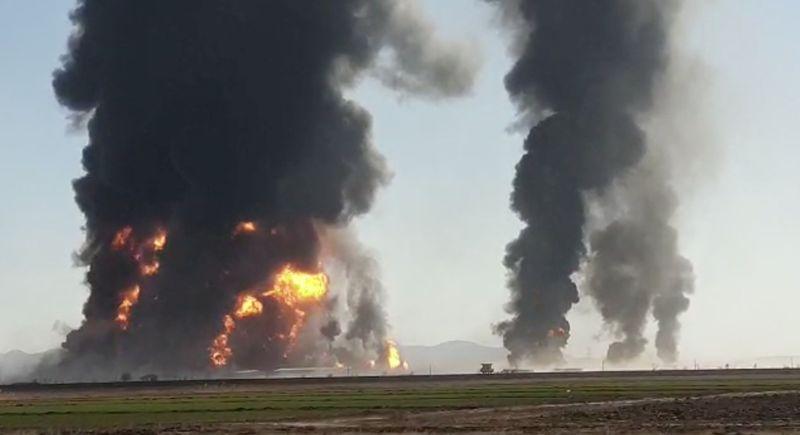 Dozens hurt by huge blaze close to IranAfghanistan border