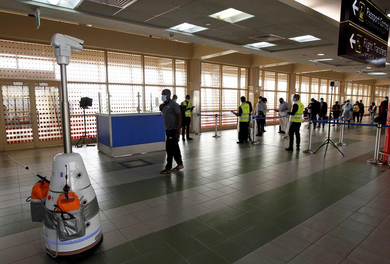 Airport robots give hi-tech boost to Kenya's COVID-19 fight