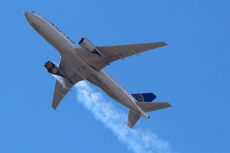 United will temporarily stop flying some Boeing 777 planes after engine failure