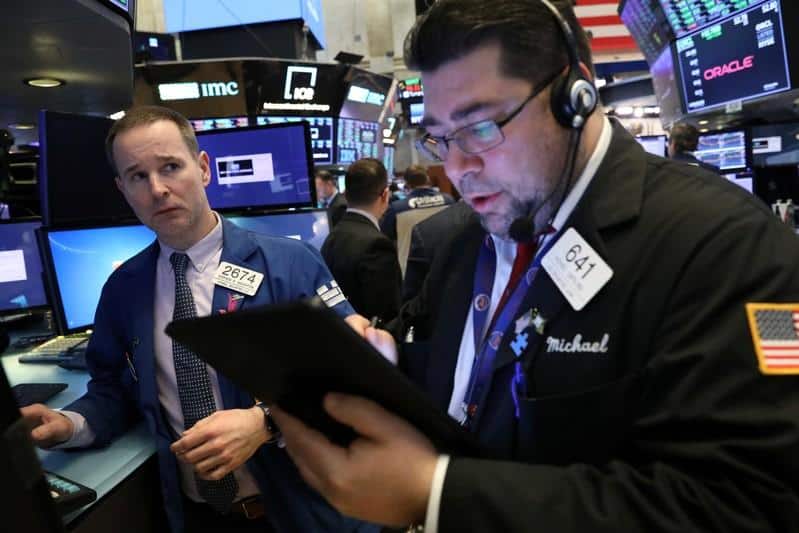 U.S. shares falter, investors await U.S.-China trade deal