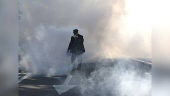 Albanian police disperse protesters with tear gas and water cannon