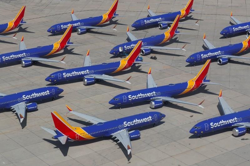 Southwest trims firstquarter outlook after 737 MAX groundings
