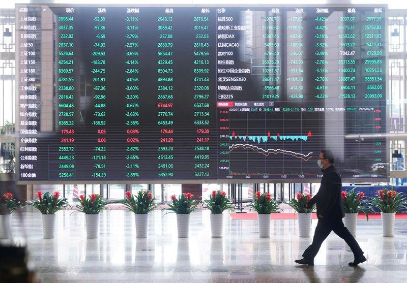 Asia shares slip stimulus talk offers support