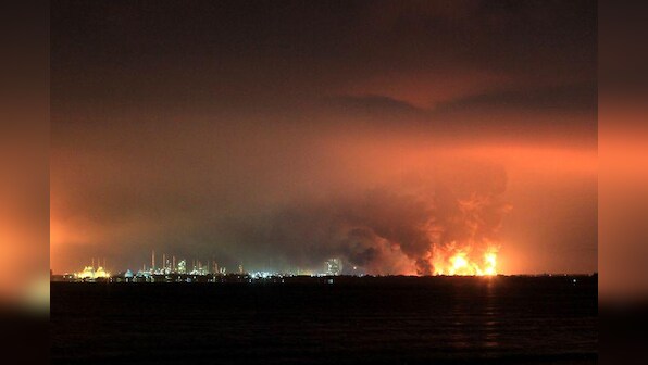 Five injured, hundreds evacuated after massive blaze at Indonesia oil refinery