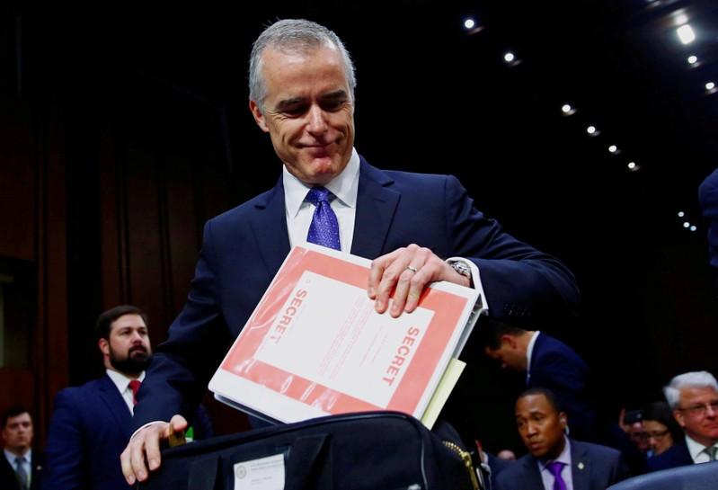 U.S. watchdog refers report on ex-FBI No. 2 to prosecutors