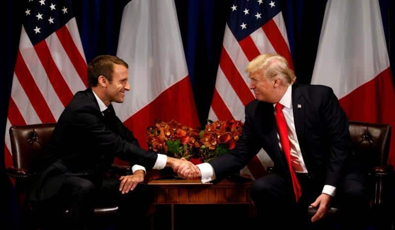 France’s Macron visits Trump as Iran nuclear deal hangs in balance