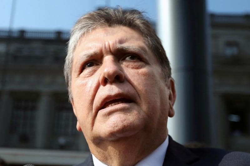 Perus expresident Garcia dies after shooting himself to avoid arrest