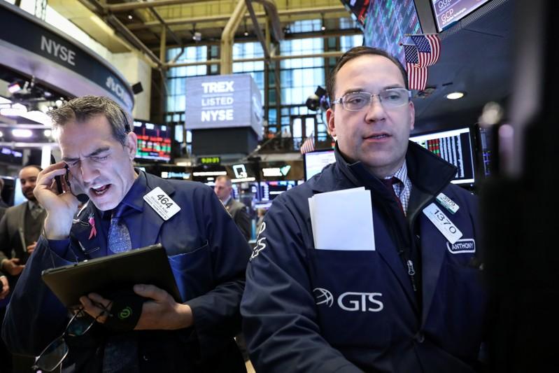 Wall Street edges higher on industrial gains healthcare drags again