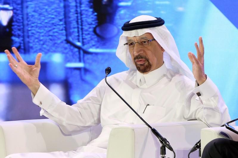 Saudis Falih sees no need for swift output action after Iran oil waivers end