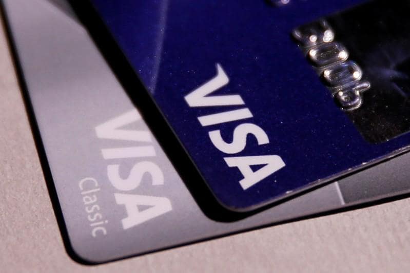 Visa quarterly profit jumps 14 percent on higher consumer spending