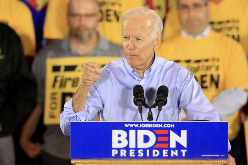 At first 2020 event, Biden sets up battle with Trump over union vote At first 2020 event, Biden sets up battle with Trump over union vote