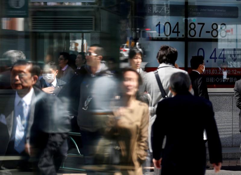 Asian shares lower as North Korea suspends talks, U.S. yields shoot higher