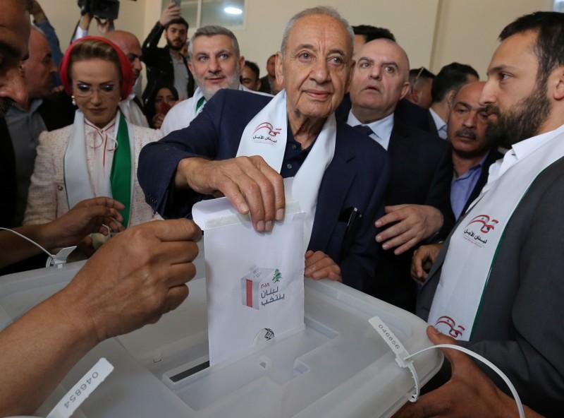 Lebanese parliament reelects Shiite Berri as speaker