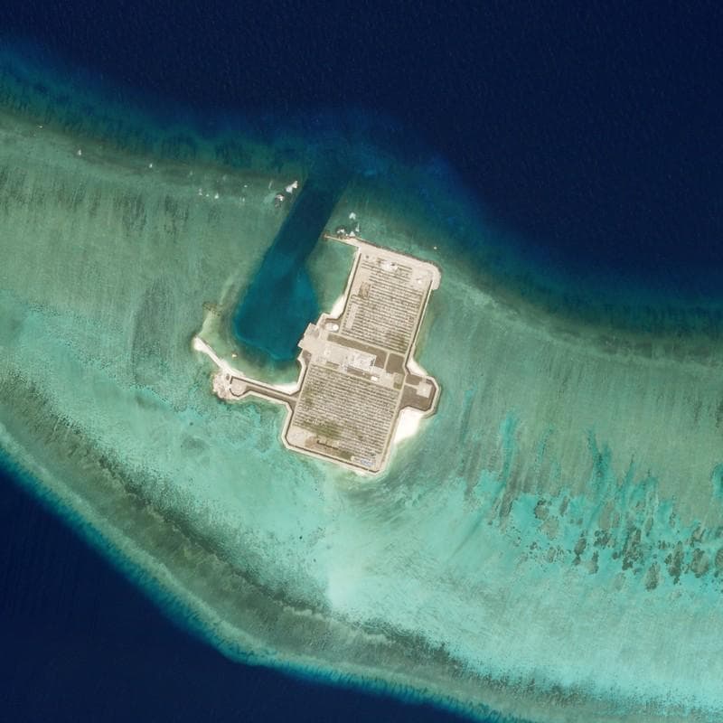 Concrete and coral Beijings South China Sea building boom fuels concerns