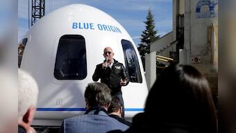 Billionaire Bezos discloses plans for moon presence, unveils lander mockup