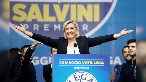 Cheers and jeers as Europe's far-right rallies in Milan