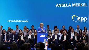 Merkel calls for Europe to stand up against far-right parties