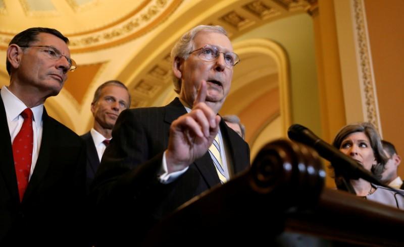 Senate Republican leader sees deal on budget caps debt ceiling soon