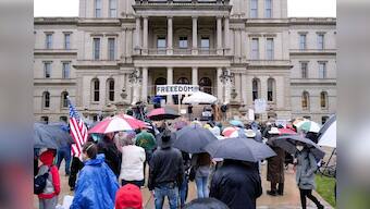 Hundreds protest Michigan stay-at-home order