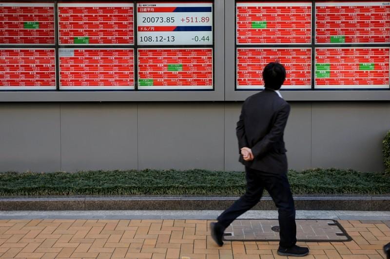Global Markets Asian shares jump on Fed rate fever trade war hope
