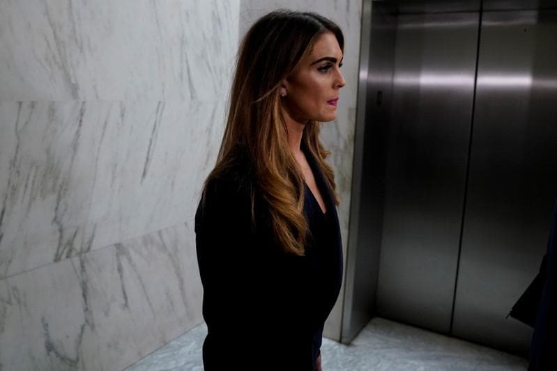 OBJECTION ExTrump aide Hicks tightlipped in US House interview