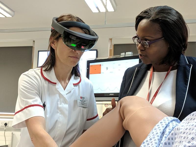 Midwifery students use augmented technology to improve clinical skills