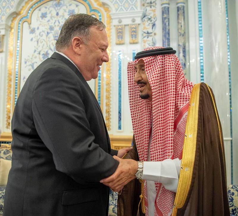Pompeo discusses ensuring stability of energy markets with Saudi king and crown prince