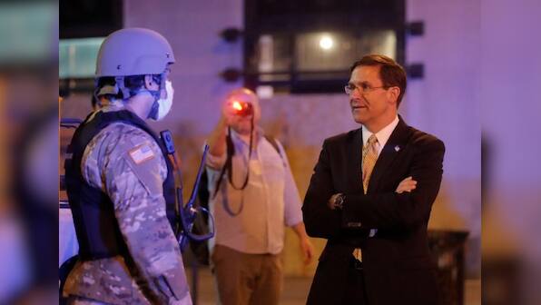 U.S. defense chief opposes deploying troops to quell protests, despite Trump threats
