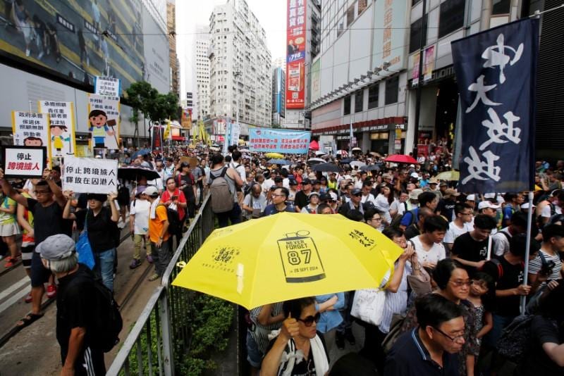 Hong Kong's Pro-democracy Protesters Defiant, But Rally Turnout Hits A ...