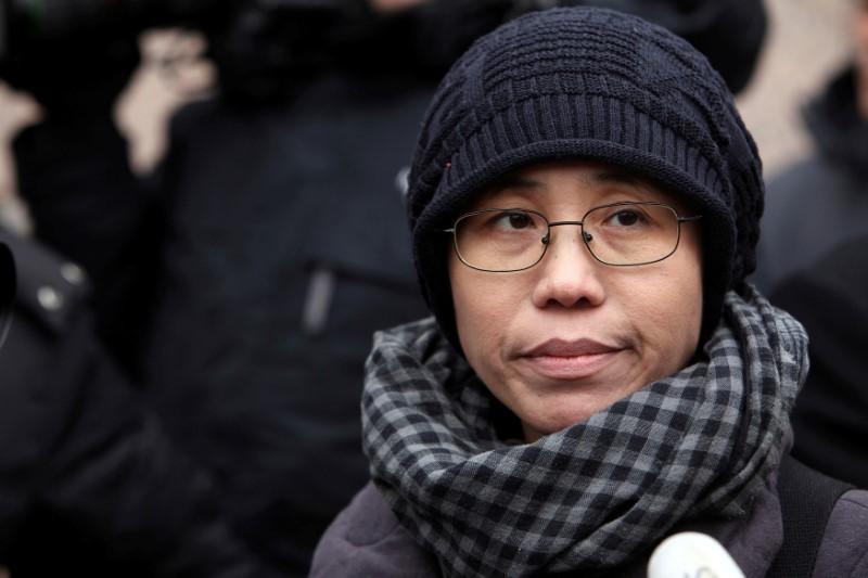 Widow of Chinese dissident Liu Xiaobo arrives in Germany