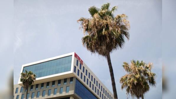 Netflix shares take hit as subscriber slip hints at &quot;lumpy&quot; road ahead